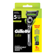 Load image into Gallery viewer, GilletteLabs Razor Handle + 9 Blade Refills