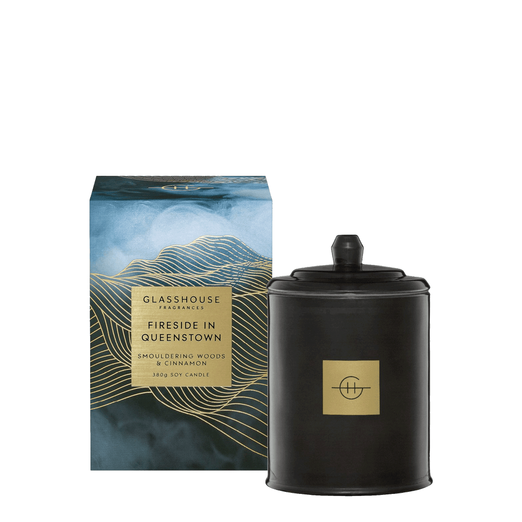 Glasshouse Fragrances FIRESIDE IN QUEENSTOWN Candle 380g