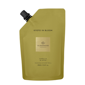 Glasshouse Fragrances Frangrances Diffuser Refill Pouch 250ml - KYOTO IN BLOOM