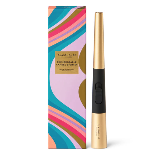 Glasshouse Fragrances Rechargeable Candle Lighter With USB Charging Cable - Gold