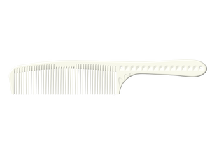JRL Barbering Comb 7.6" - White