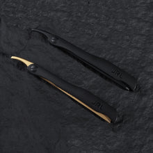 Load image into Gallery viewer, JRL Magnetic Straight Razor - Black/Gold