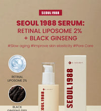 Load image into Gallery viewer, K-SECRET SEOUL 1988 Retinal Liposome 2% + Black Ginseng Serum 30ml