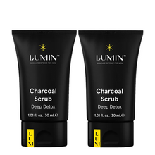 Load image into Gallery viewer, Lumin Charcoal Scrub Duo Bundle