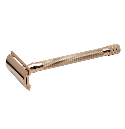 Merkur 24G Long Handle Safety Razor Rose Gold