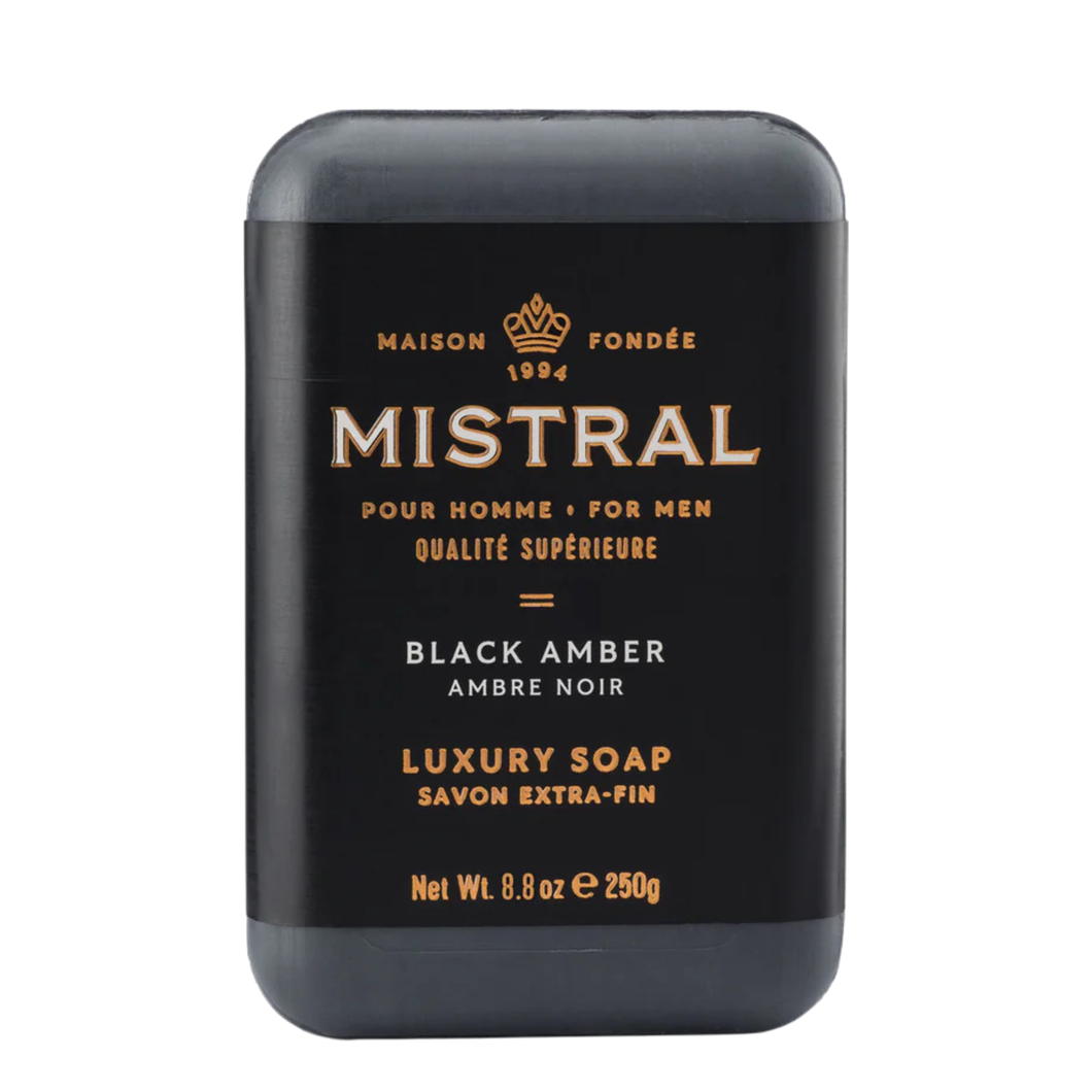 Mistral Black Amber Bar Soap 250g