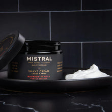 Load image into Gallery viewer, Mistral Bourbon Vanilla Shave Cream 255g