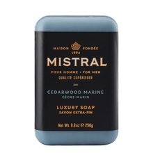 Load image into Gallery viewer, Mistral Cedarwood Marine Bar Soap 250g