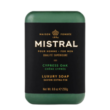 Load image into Gallery viewer, Mistral Cypress Oak Bar Soap 250g