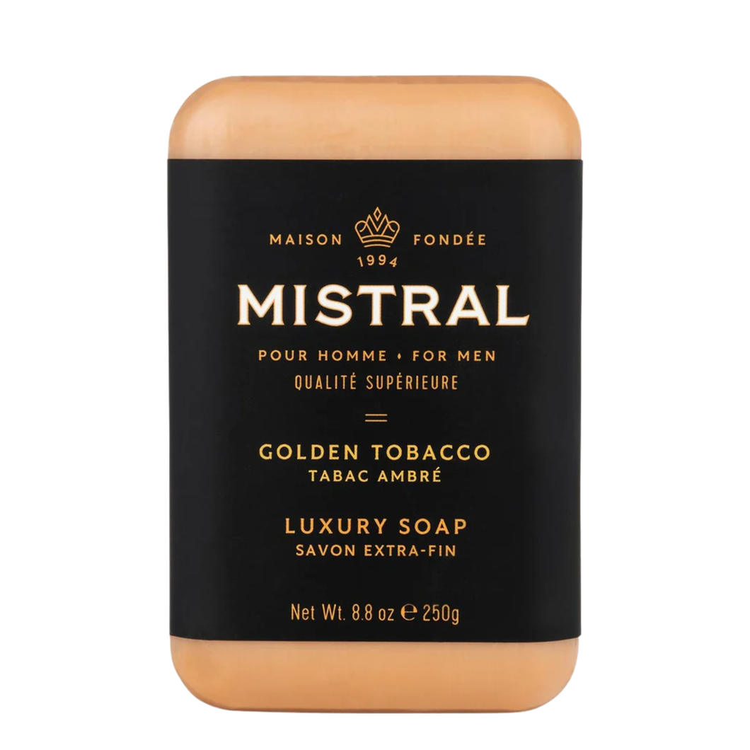 Mistral Golden Tobacco Bar Soap 250g