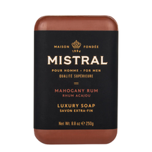 Load image into Gallery viewer, Mistral Mahogany Rum Bar Soap 250g