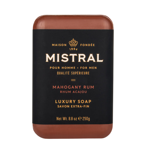 Mistral Mahogany Rum Bar Soap 250g