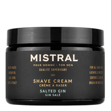 Load image into Gallery viewer, Mistral Salted Gin Shave Cream 255g
