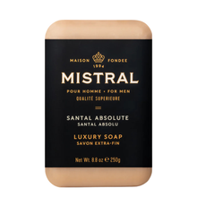 Load image into Gallery viewer, Mistral Santal Absolute Bar Soap 250g