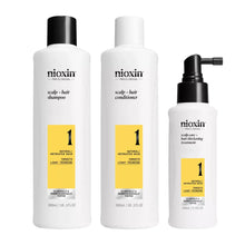 Load image into Gallery viewer, Nioxin Scalp + Hair Thickening System 1 Trio Pack