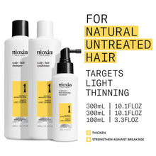 Load image into Gallery viewer, Nioxin Scalp + Hair Thickening System 1 Trio Pack