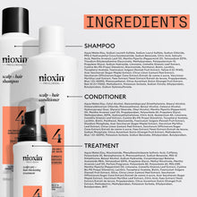 Load image into Gallery viewer, Nioxin Scalp + Hair Thickening System 4 Trio Pack