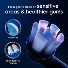 Load image into Gallery viewer, iO Clean &amp; Gum Protect Sensitive Black Replacement Brush Heads, 4 Pack