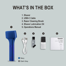 Load image into Gallery viewer, Panasonic 2 Blade Air Design High-Speed Linear Motor Shaver - Blue