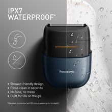 Load image into Gallery viewer, Panasonic 2 Blade Compact Shaver - Blue