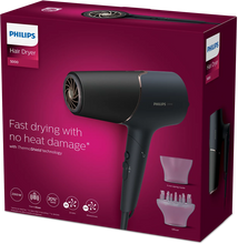 Load image into Gallery viewer, Philips Hair Dryer Series 5000 Anthracite Satin &amp; Rose Champagne BHD538/20