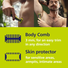Load image into Gallery viewer, Philips OneBlade Body Kit 2 x 360 Blades