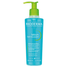 Load image into Gallery viewer, Bioderma Sebium Gel Moussant Purifying Foaming Gel Cleanser for Oily Skin 200ml