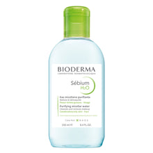 Load image into Gallery viewer, Bioderma Sebium H2O Purifying Micellar Water Cleanser for Oily Skin 250ml