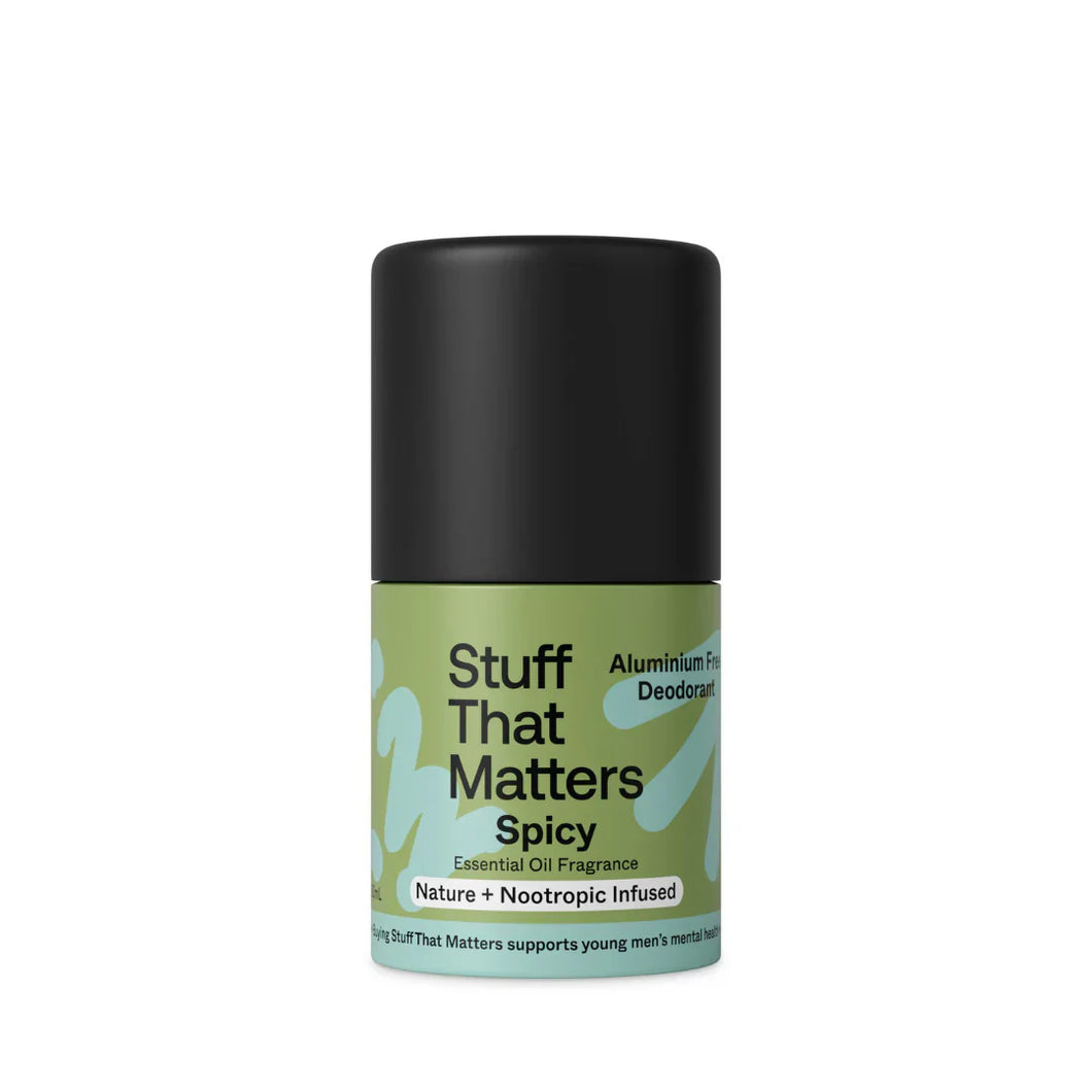 Stuff That Matters Deodorant Aluminium Free Roll On Spicy 50ml Stuff that matters deodorant aluminium free roll on spicy 50ml