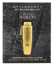 Load image into Gallery viewer, StyleCraft by Silver Bullet Saber 2.0 Clipper - Gold