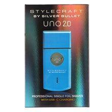 Load image into Gallery viewer, StyleCraft by Silver Bullet Uno 2.0 Single Foil Shaver Blue