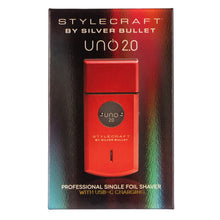 Load image into Gallery viewer, StyleCraft by Silver Bullet Uno 2.0 Single Foil Shaver Red