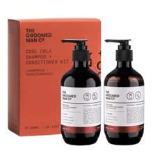 Load image into Gallery viewer, The Groomed Man Co. Cool Cola Hair Shampoo &amp; Conditioner 300ml Kit