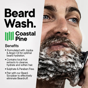 Tooletries Beard Wash Refill - Costal Pine 300ml