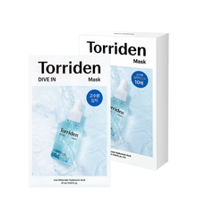 Load image into Gallery viewer, Torriden Dive-In Low Molecule Hyaluronic Acid Mask Pack - 10 Pieces