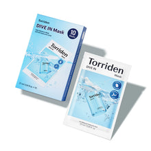 Load image into Gallery viewer, Torriden Dive-In Low Molecule Hyaluronic Acid Mask Pack - 10 Pieces