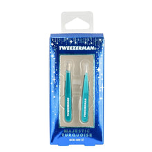 Load image into Gallery viewer, Tweezerman Micro Mini Tweezer Set Turquoise