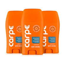 Load image into Gallery viewer, Carpe Antiperspirant Underarm Stick 50ml Trio Bundle