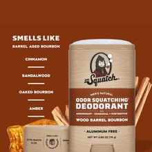 Load image into Gallery viewer, Dr Squatch Wood Barrel Bourbon Natural Deodorant for Men 75g 5 Pack