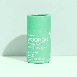 WOOHOO Deodorant & Anti-Chafe Stick Wild (Ultra Strength Unisex) 60g