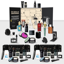 Load image into Gallery viewer, Above The Collar Men&#39;s Grooming Advent Calendar &amp; Christmas Cracker Bundle