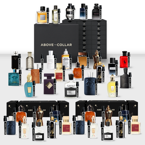 Above The Collar Fragrance Sample Advent Calendar & Fragrance Sample Cracker Bundle