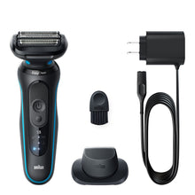 Load image into Gallery viewer, Braun Series 5 Electric Shaver with Precision Trimmer Attachment 52-M1200S Mint