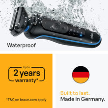Load image into Gallery viewer, Braun Series 5 Electric Shaver with Precision Trimmer Attachment 52-M1200S Mint