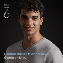 Load image into Gallery viewer, Braun Series 6 Electric Shaver for Men with Travel Case 62-S1000S Silver