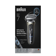 Load image into Gallery viewer, Braun Series 7 Electric Shaver for Men with Precision Trimmer Attachment Travel Case 72-C1200S Gold
