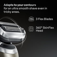 Load image into Gallery viewer, Braun Series 7 Electric Shaver for Men with Precision Trimmer Attachment Travel Case 72-C1200S Gold