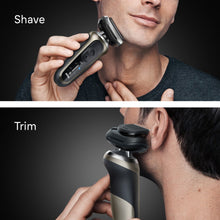 Load image into Gallery viewer, Braun Series 7 Electric Shaver for Men with Precision Trimmer Attachment Travel Case 72-C1200S Gold