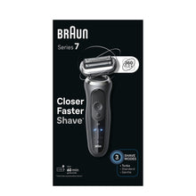 Load image into Gallery viewer, Braun Series 7 Electric Shaver for Men with Travel Case 72-G1000S Grey