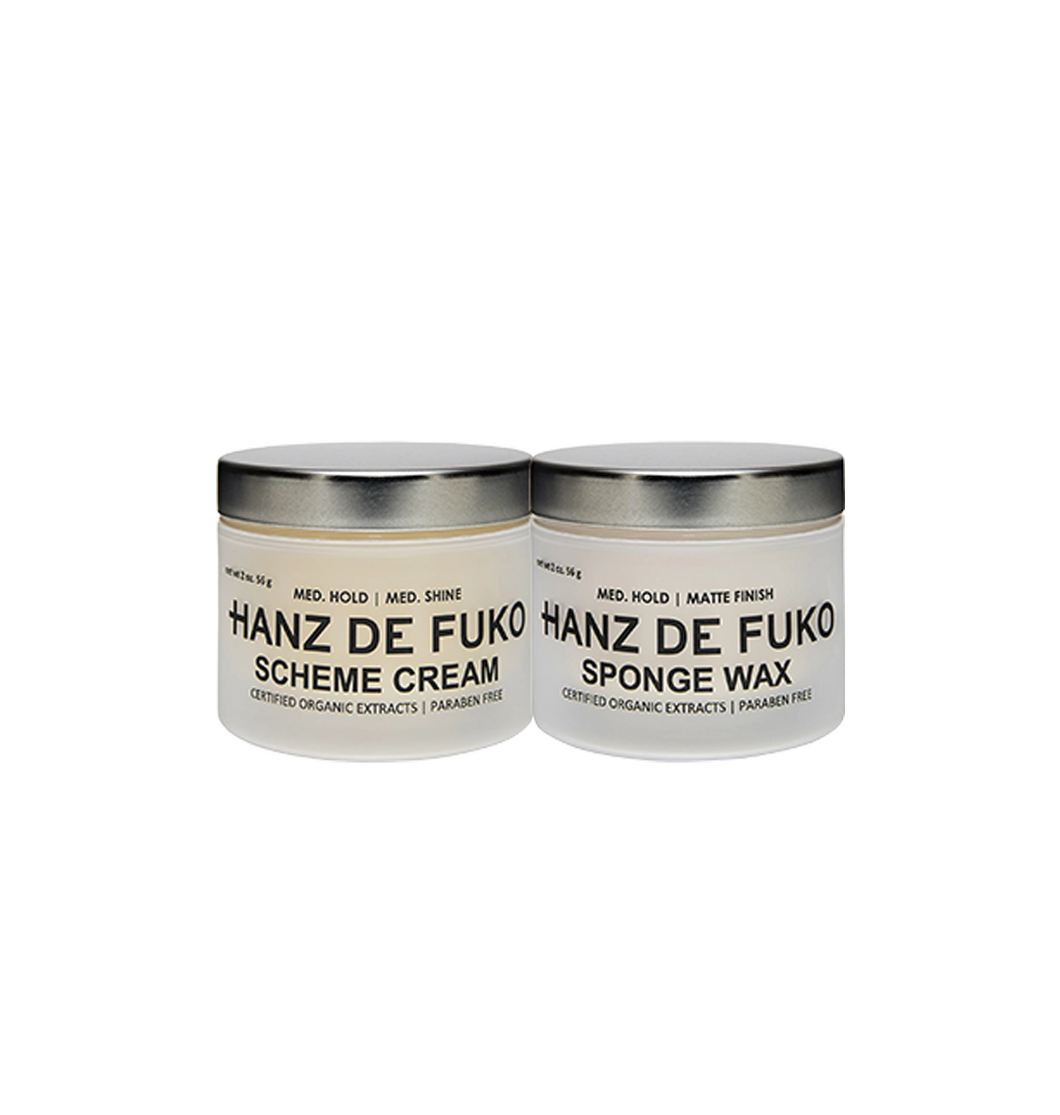 Hanz De Fuko Scheme Cream & Sponge Wax Travel Duo